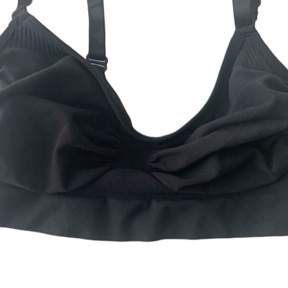 SKIMS Seamless Sculpt Bralette In Onyx Black Bra Sport Athletic Casual Bra - Picture 7 of 10